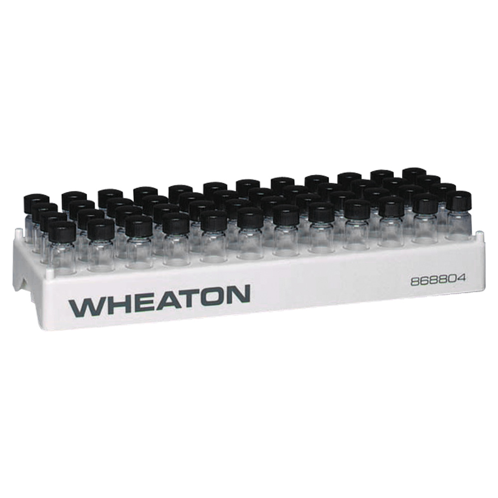 WHEATON 小瓶架 48 瓶位 孔內徑 15.5 mm 5 個/盒