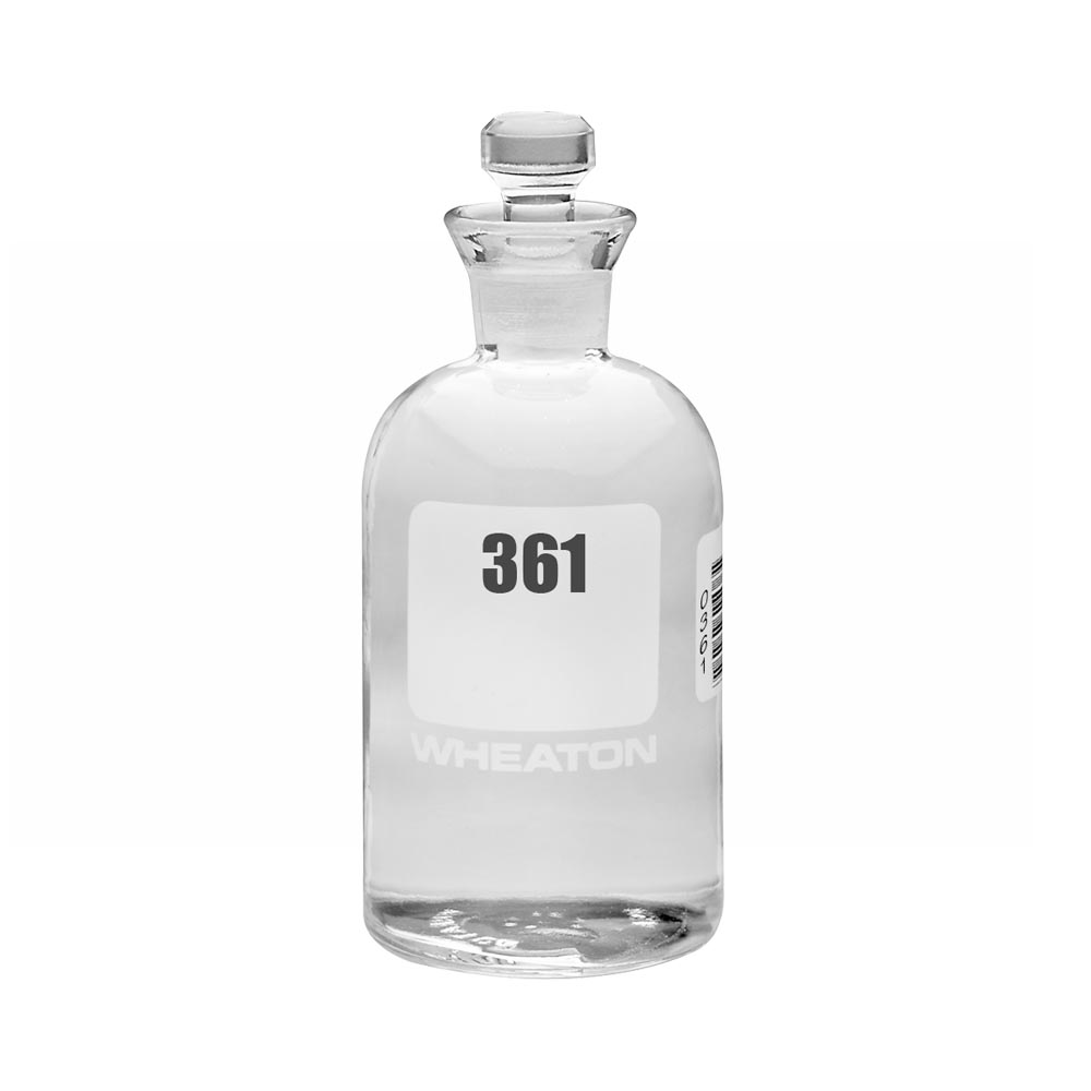 WHEATON 生化需氧量瓶 BOD瓶 300 mL 361 - 384 玻璃robotic塞 24個/盒