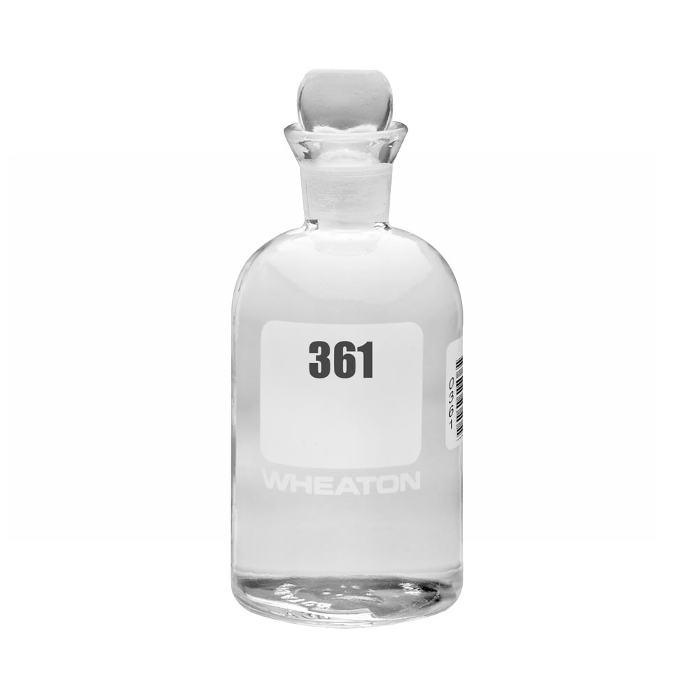 WHEATON 生化需氧量瓶 BOD瓶 300 mL 361 - 384 玻璃pennyhead塞 24個/盒