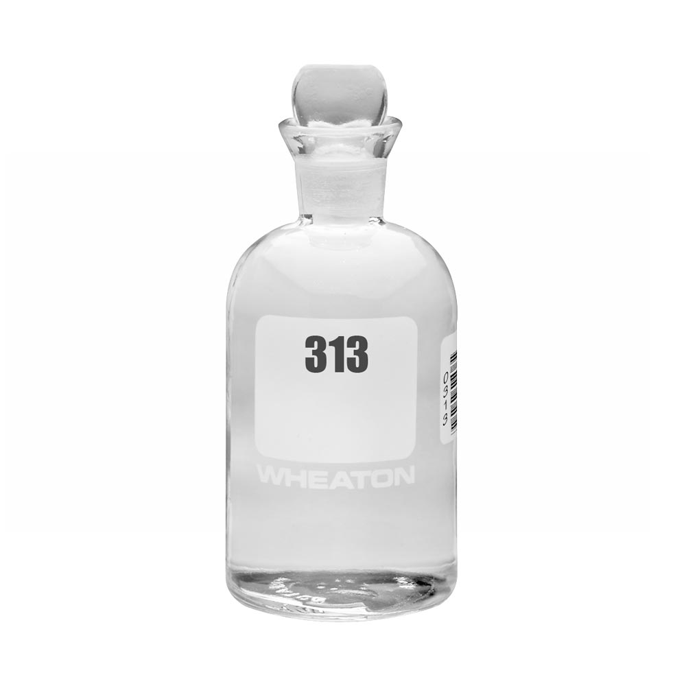 WHEATON 生化需氧量瓶 BOD瓶 300 mL 313 - 336 玻璃pennyhead塞 24個/盒