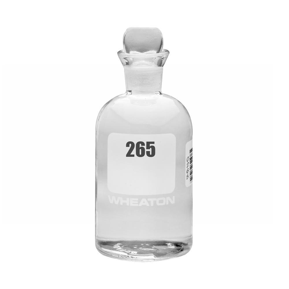 WHEATON 生化需氧量瓶 BOD瓶 300 mL 265 - 288 玻璃pennyhead塞 24個/盒
