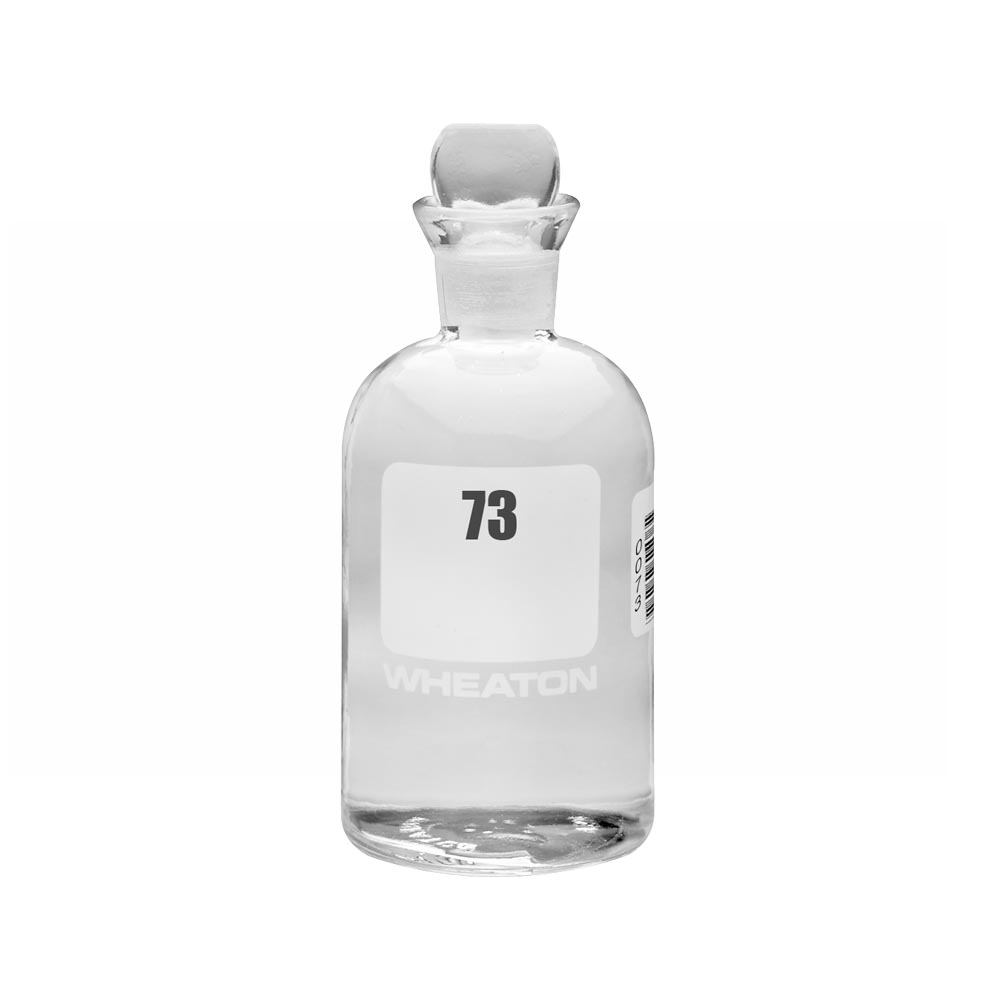 WHEATON 生化需氧量瓶 BOD瓶 300 mL 73 - 96 玻璃pennyhead塞 24個/盒