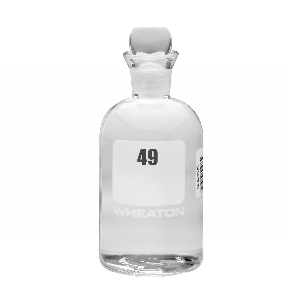WHEATON 生化需氧量瓶 BOD瓶 300 mL 49 - 72 玻璃pennyhead塞 24個/盒