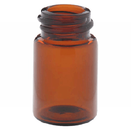 WHEATON 棕色硼硅玻璃管形瓶5ml S/T VIAL 1530個/盒