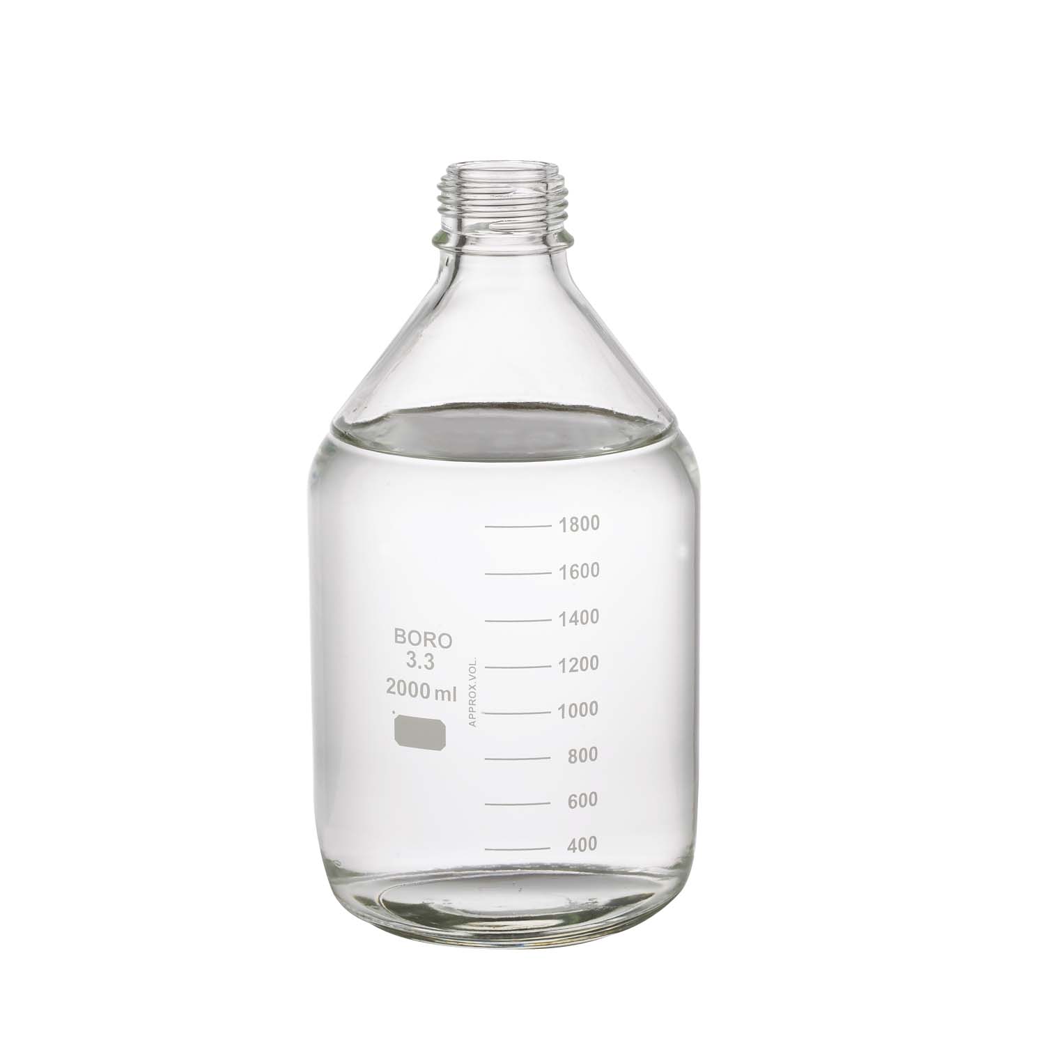 WHEATON 2000mL 帶刻度培養基瓶身 6個/盒